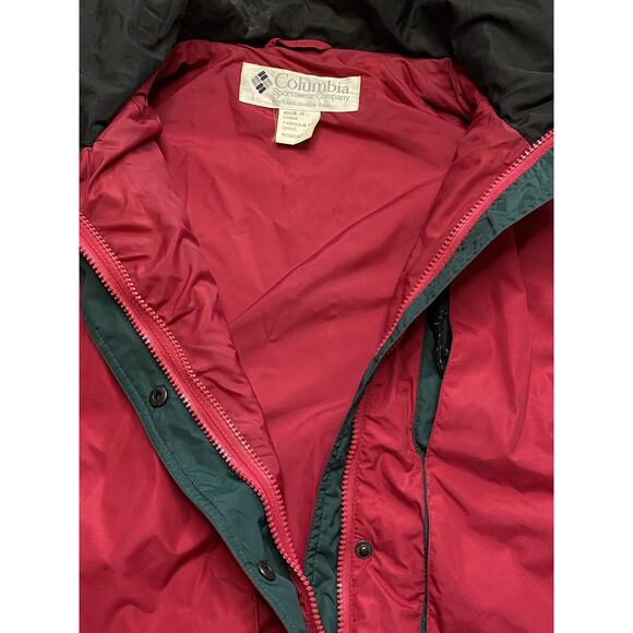 VTG 90s Women’s Columbia Powder Keg Large Hot Pink Jacket Ski Snowboard - Picture 5 of 8